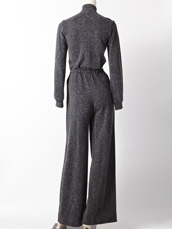 Women's Yves Saint Laurent Wool Knit Jumpsuit