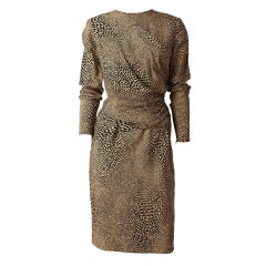 Bill Blass Leopard Print Day Dress