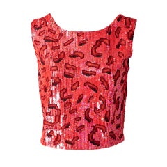 Krizia Sequined Tank