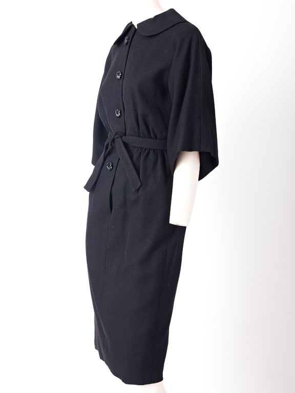 Galanos Wool Day Dress