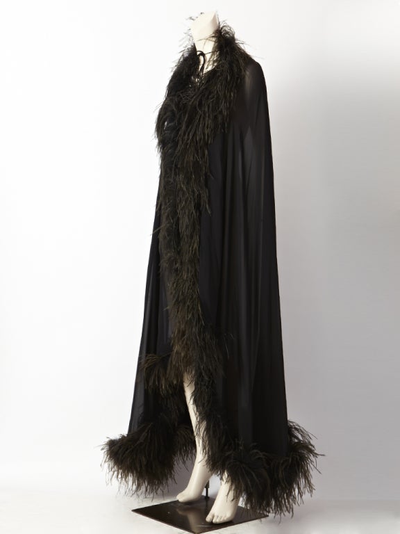 Azzaro Dramatic Evening Cape