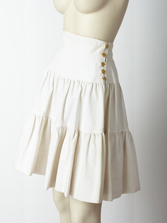 Women's Chanel Cotton Pique Skirt