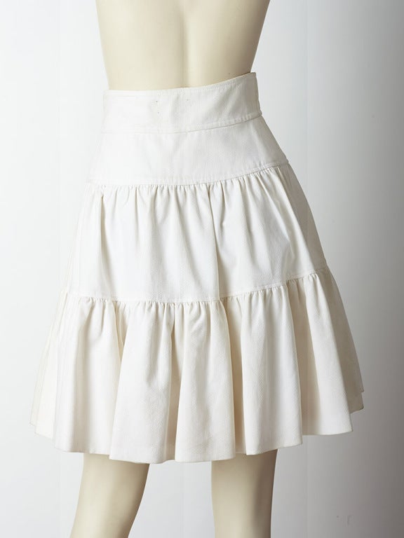 Chanel Cotton Pique Skirt 1