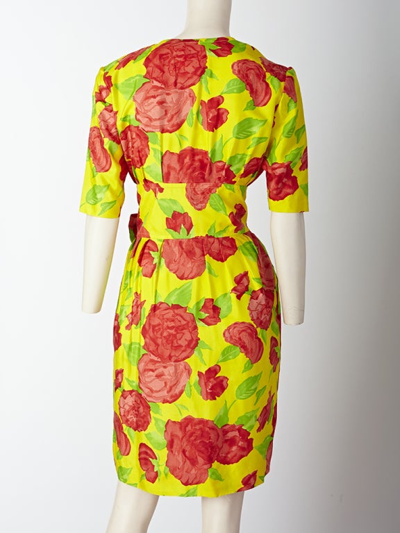 Women's Celine Floral Print Day Dress