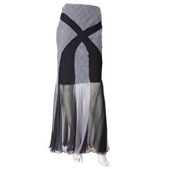John Galliano for Christian Dior Chiffon Skirt