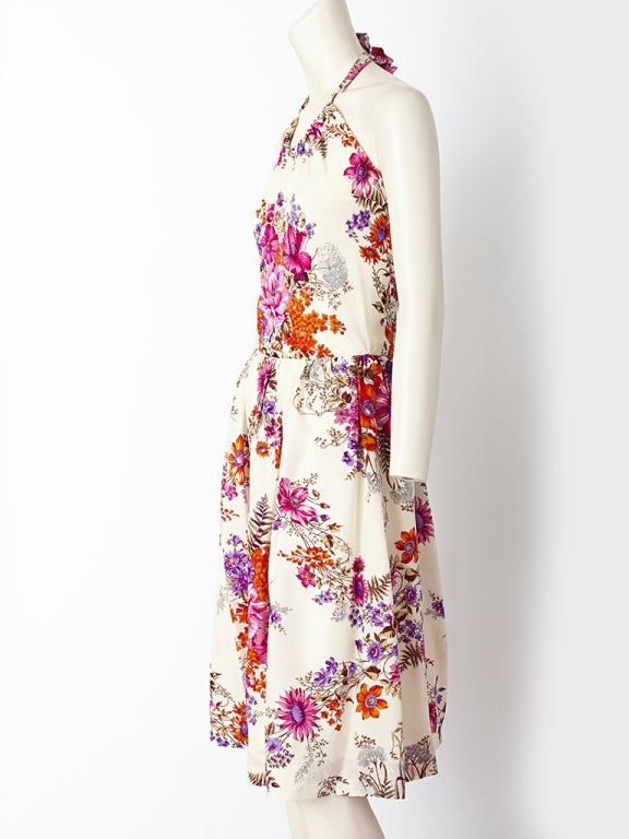 Women's Givenchy Floral Print Halter Dress