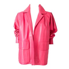 Yves St. Laurent Fuchsia leather Jacket