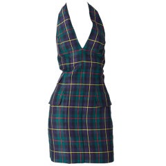MW Moss Linen Halter Dress 2