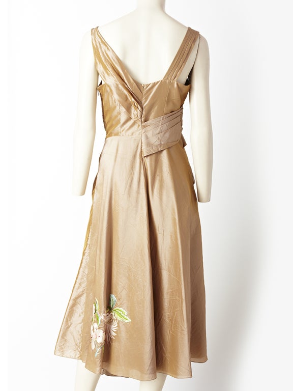 Women's Galliano For Christian Dior 1950's Inspired Cocktail Dress