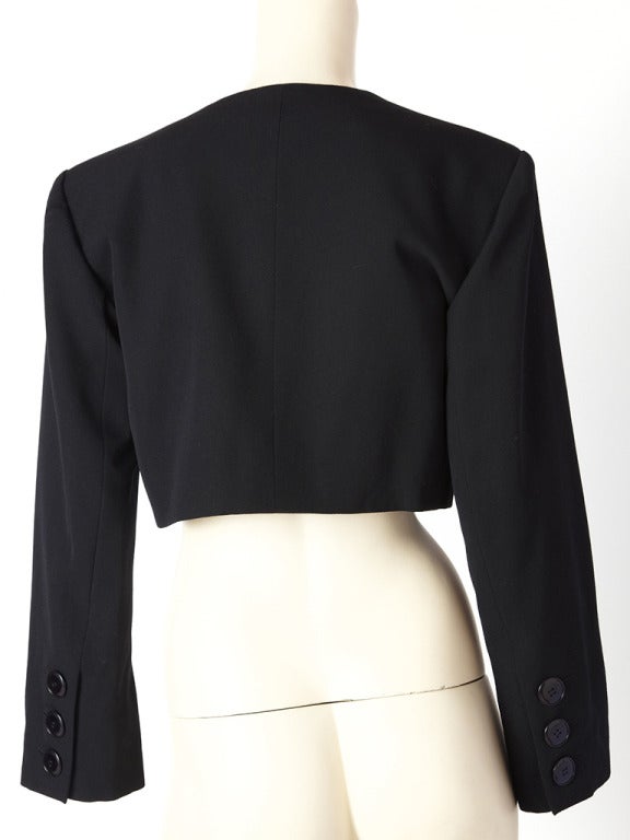 YSL Cropped Jacket 1