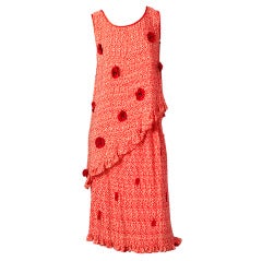 Geoffrey Beene Appliqued Poppy Flower Ensemble