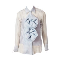 John Galliano for Christian Dior Organza Blouse