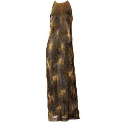 Robe "Fireworks" en perles de Halston