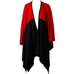 Vintage Christian Dior Color Block Cape