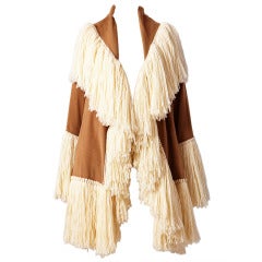 Vintage Moschino Coat With Fringe