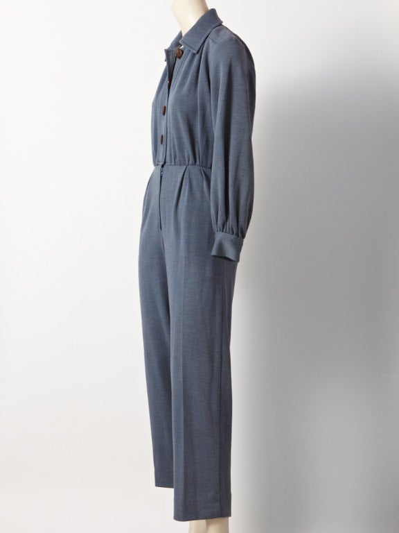 Yves Saint Laurent Wool Knit Jumpsuit