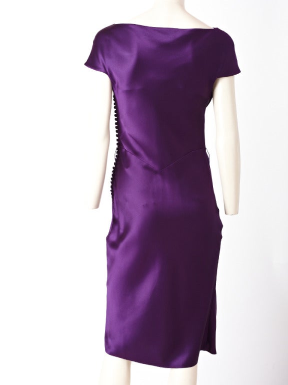 John Galliano For Dior Bias Cut SatIn Dress at 1stDibs