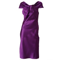 John Galliano For Dior Bias Cut SatIn Dress