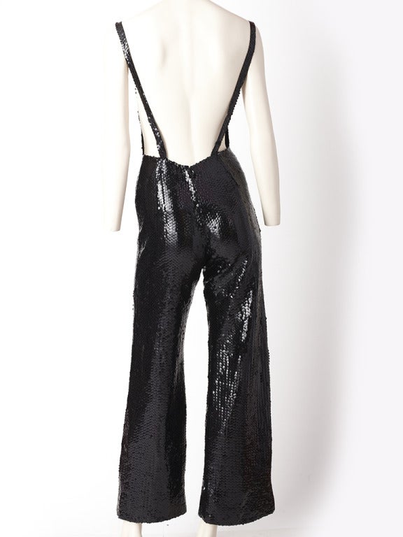 1970's Sequined Jumpsuit In Excellent Condition In New York, NY