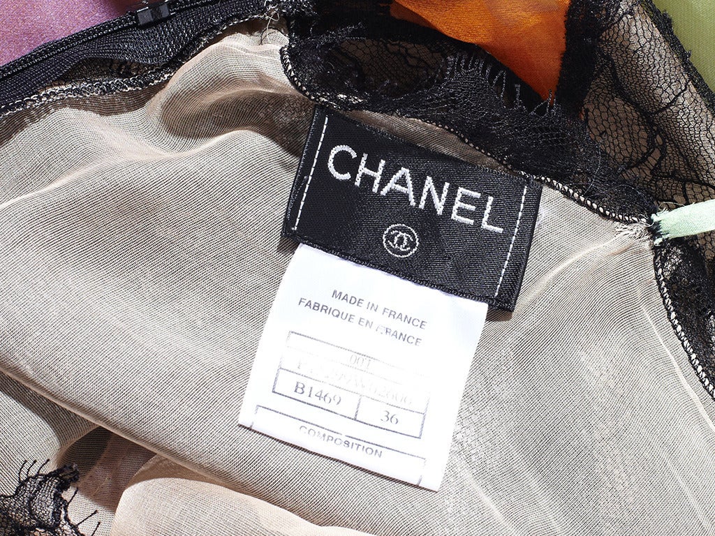 Women's Chanel Lace and Chiffon Dress