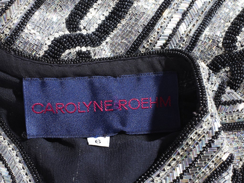Carolyne Roehm Beaded Cardigan In Excellent Condition In New York, NY