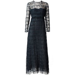 Vintage Galanos Openwork Gown