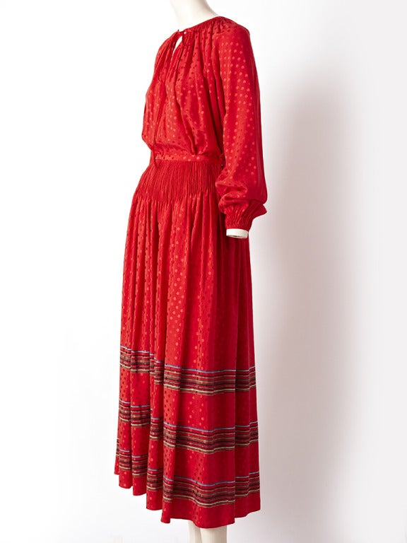 Goeffrey Beene Silk Peasant Ensemble In Excellent Condition In New York, NY