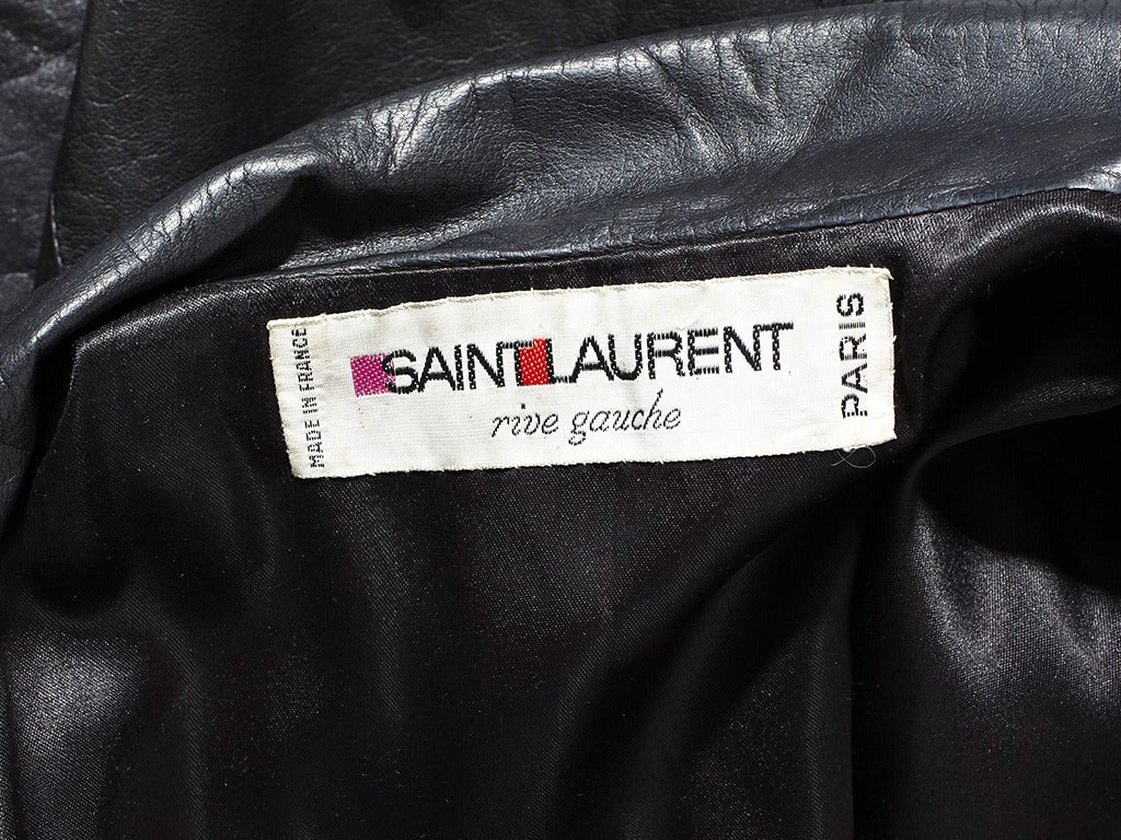Yves Saint Laurent Leather Trench at 1stDibs