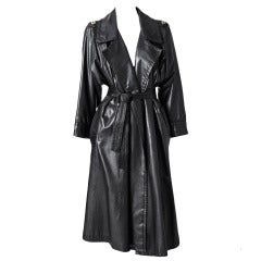 Yves Saint Laurent Leather Trench