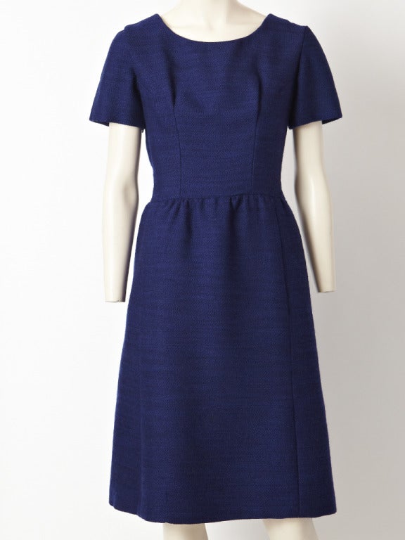 Women's Norman Norell Day Dress With Capelet.