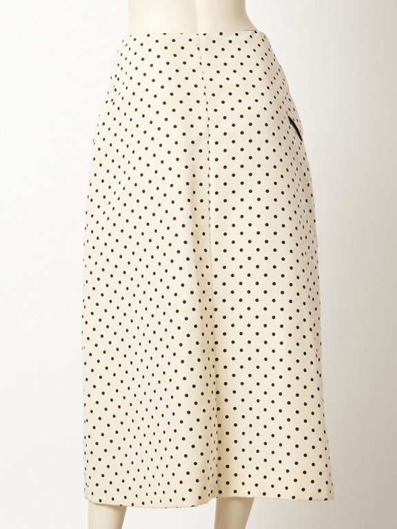 Geoffrey Beene Polka Dot Skirt In Excellent Condition In New York, NY