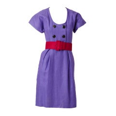Geoffrey Beene Linen Day Dress 1