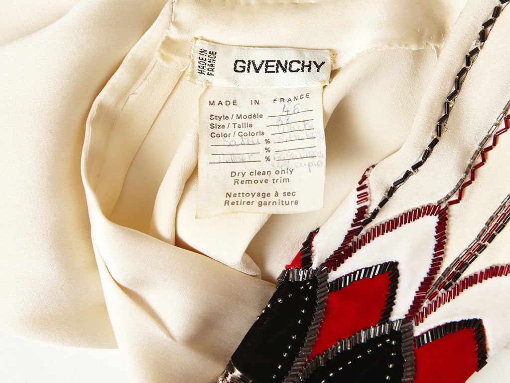 Givenchy Art Deco Inspired Cocktail Dress In Excellent Condition In New York, NY