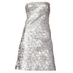 Galanos Strapless Cocktail Dress