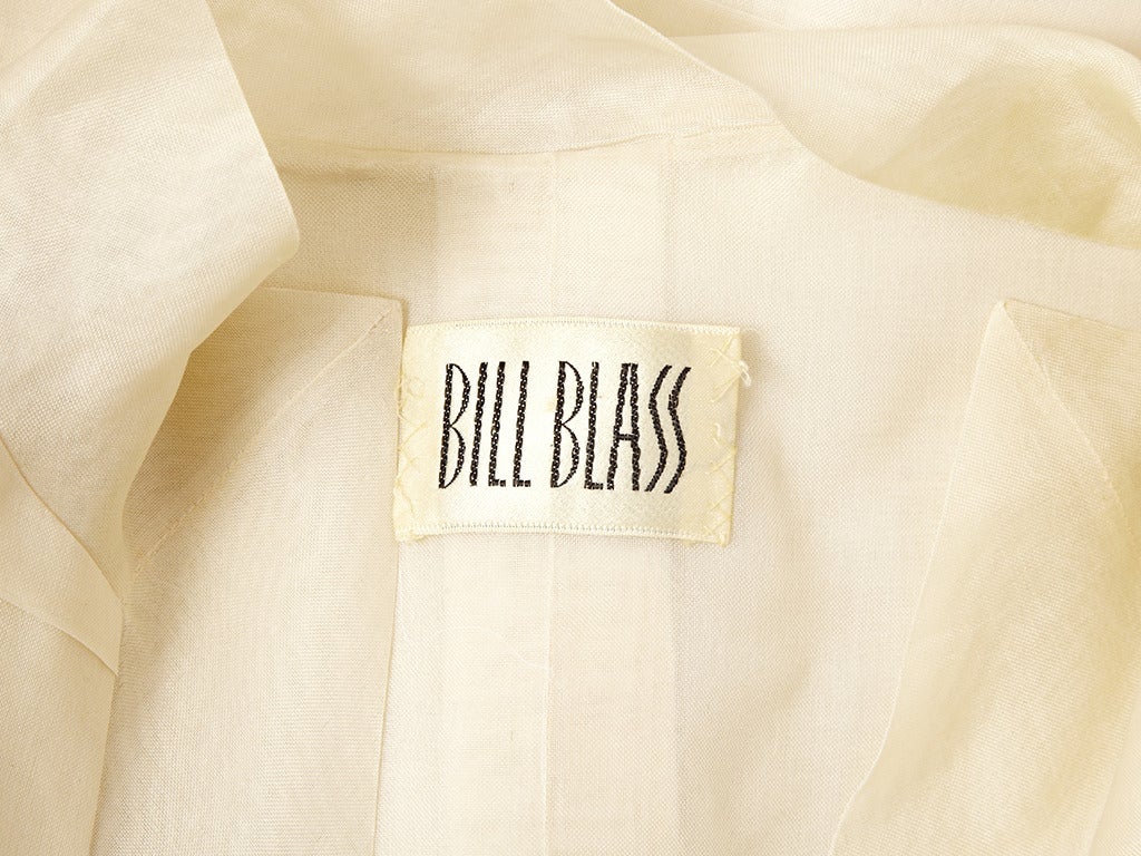 Women's Bill Blass Organza Evening Coat