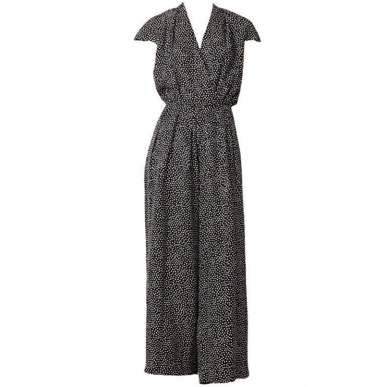 Oscar de la Renta Polka Dot Jumpsuit