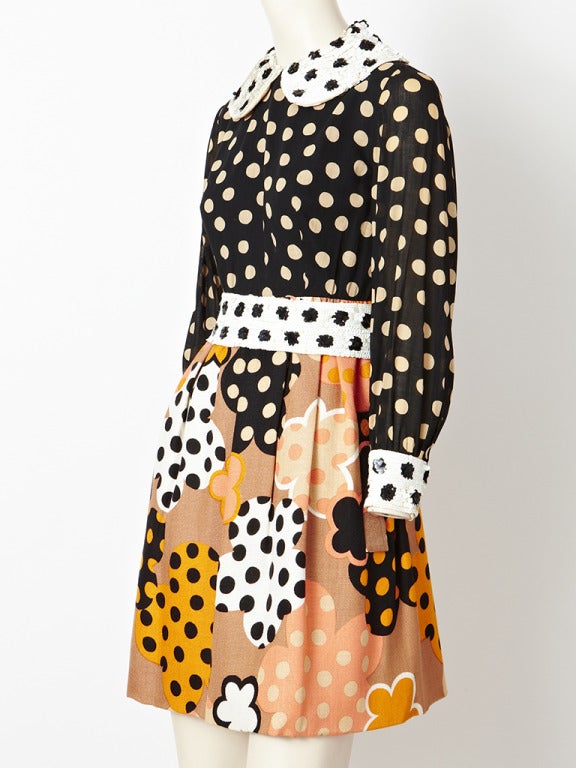 Burke Amey Polka Dot Mini Dress