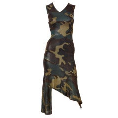 John Galliano for Christian Dior Camouflage Knit Drsz