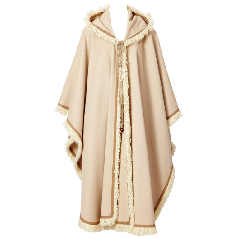 YSL Hooded Cape