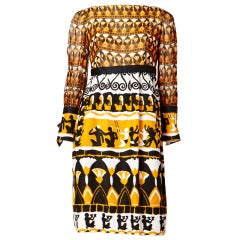 Burke-Amey African Inspired Print Dress