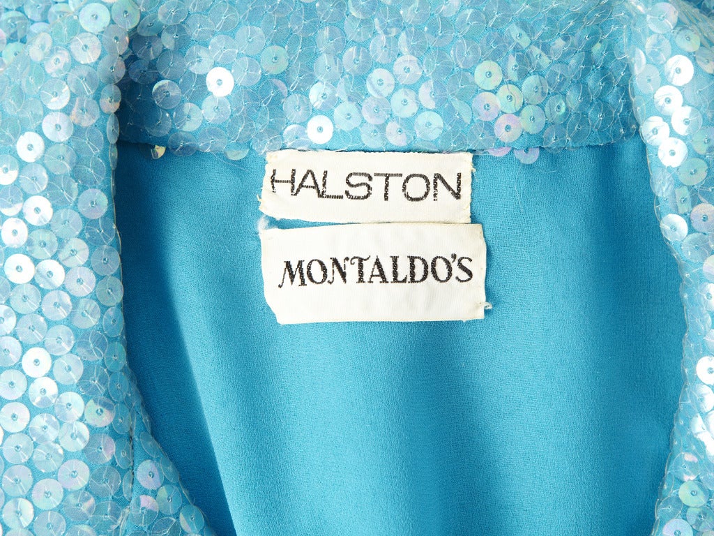 Women's Halston Sequined Shirt Dress