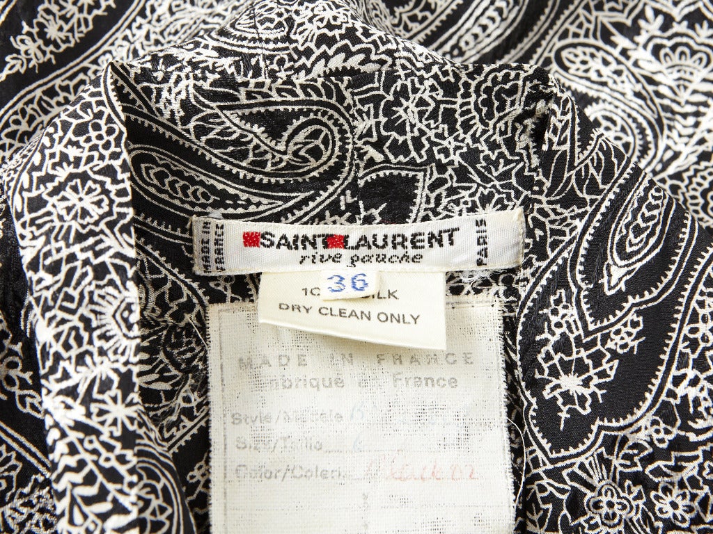 Women's YSL Paisley Print Blouse