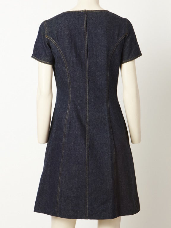 Chanel Denim Dress In Excellent Condition In New York, NY