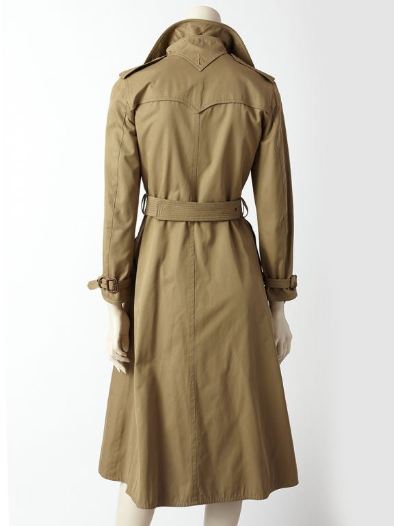 Women's YSL Khaki 70's Trench
