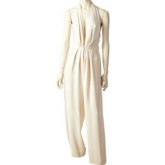 Vintage Odicini  Couture Silk Crepe Jumpsuit