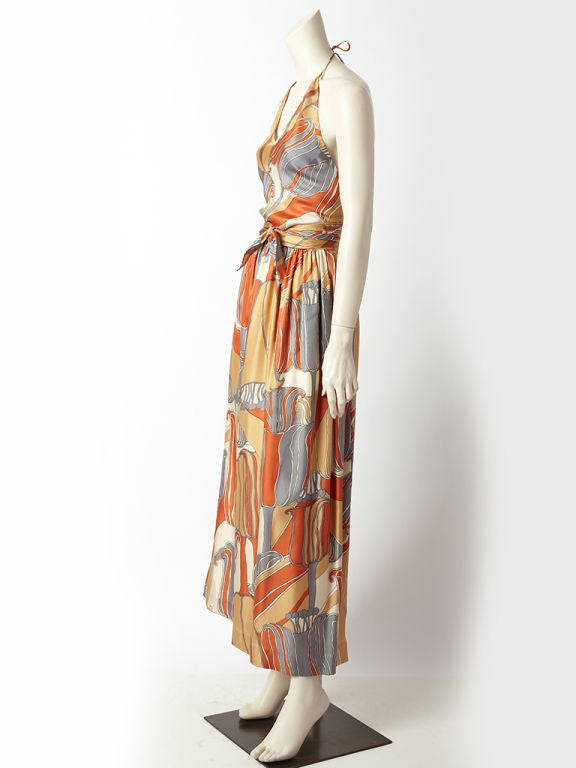 C.Capriotti, silk twill 2 piece 