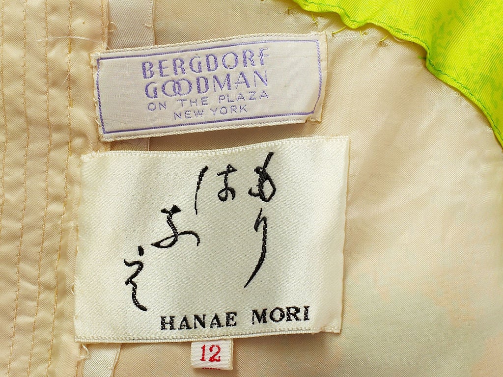 Hanae Mori Painterly Print Chiffon Caftan 1