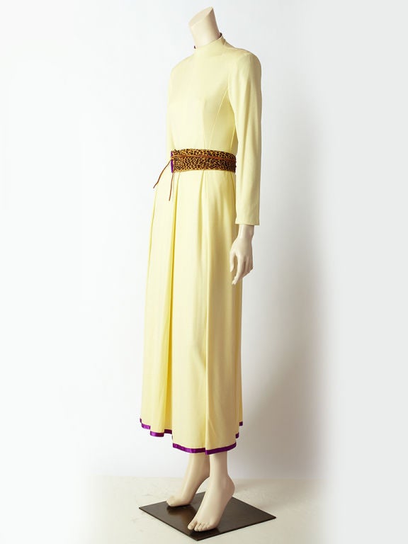 Geoffrey Beene Ivory Wool Jersey Dress