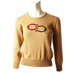 Retro Gucci Horse Shoe Logo  Sweater