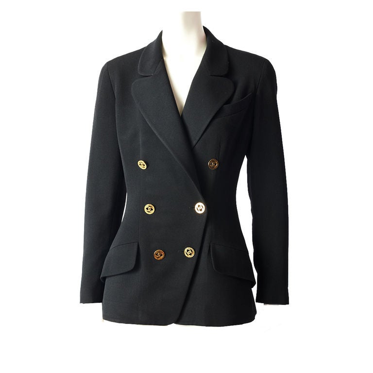 Chanel Double Breasted Blazer at 1stDibs